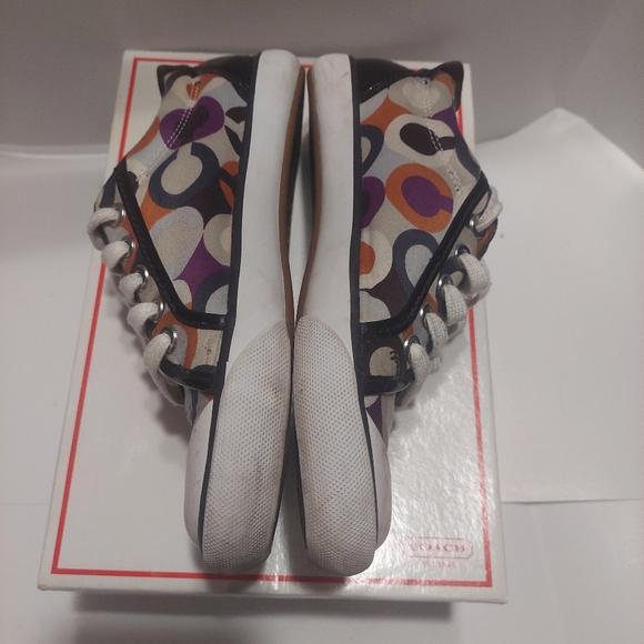 Coach Barrett Poppy sneakers brown patent trim - Picture 10 of 15